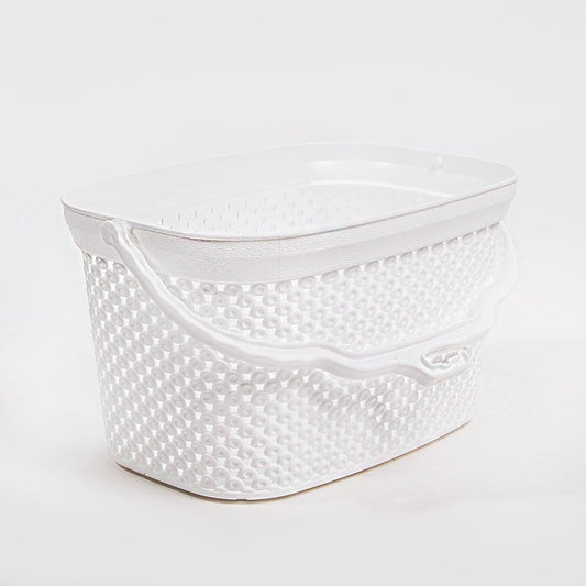 Cesto para Molas da Roupa DIAMOND Branco 2.5L