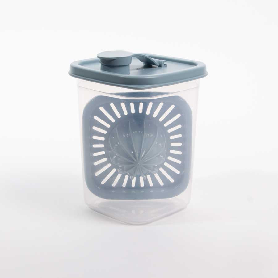 Garrafa com Espremedor e Escorredor AROA Azul 1L