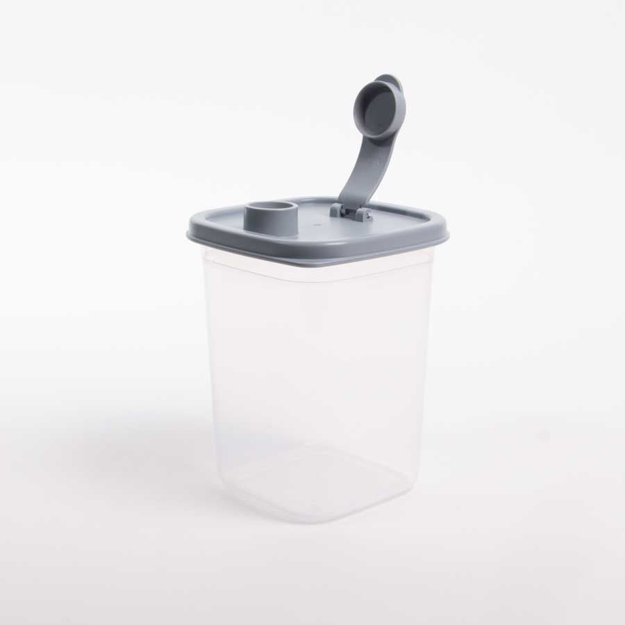 Garrafa com Espremedor e Escorredor AROA Cinza 1L