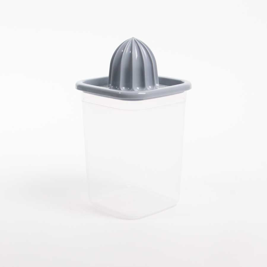 Garrafa com Espremedor e Escorredor AROA Cinza 1L