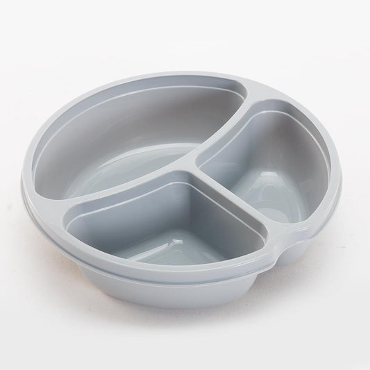 DEMKA Round Gray 3-Compartment Box 0.6L