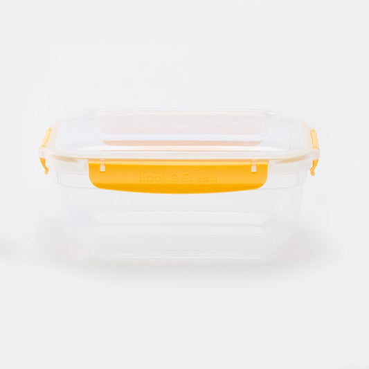 Caixa para Alimentos EUROPE Amarelo 20x9cm