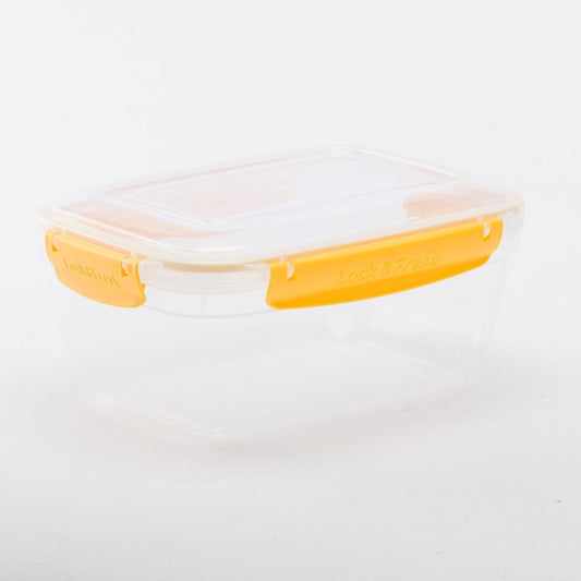 Caixa para Alimentos EUROPE Amarelo 20x9cm