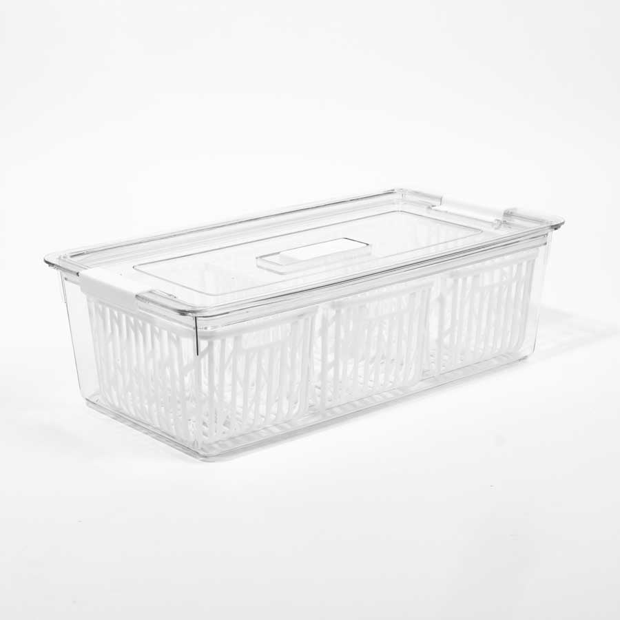 Caixa Organizadora com Tampa para Frigorífico FRESHNESS 3.3L