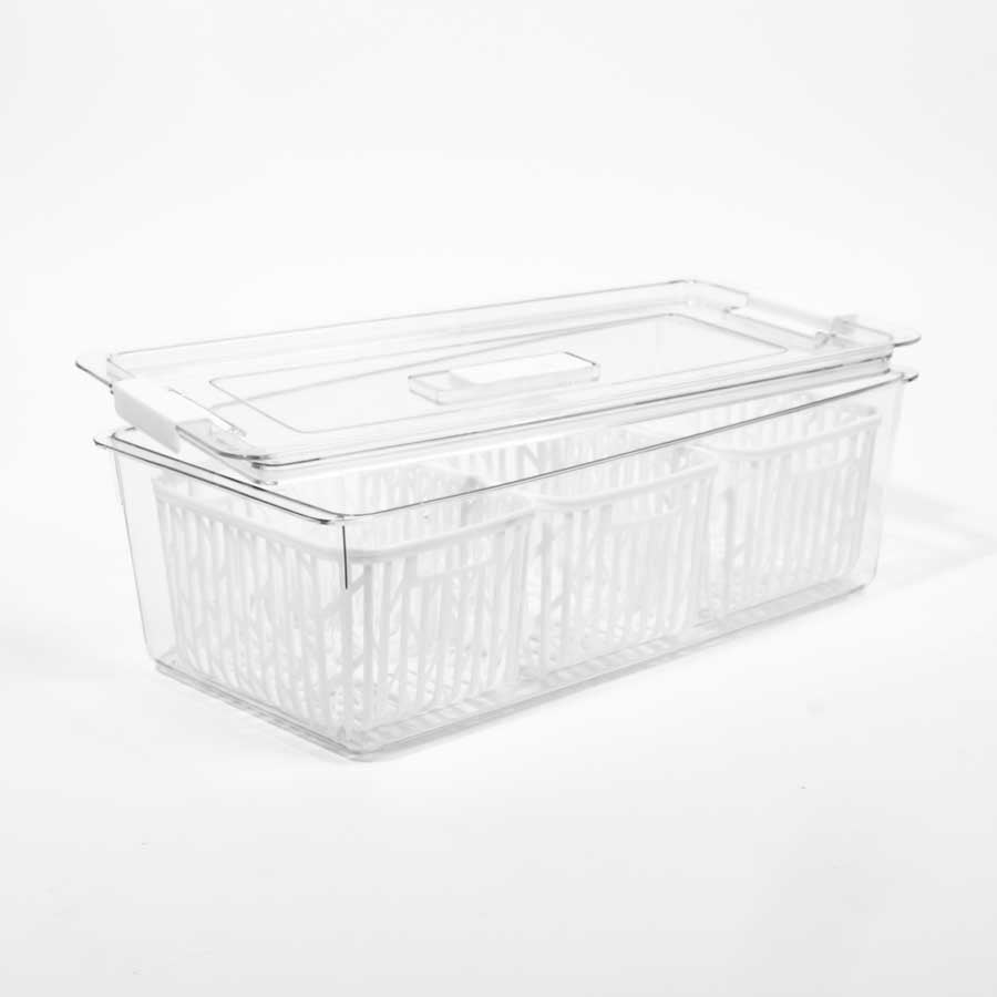 Caixa Organizadora com Tampa para Frigorífico FRESHNESS 3.3L