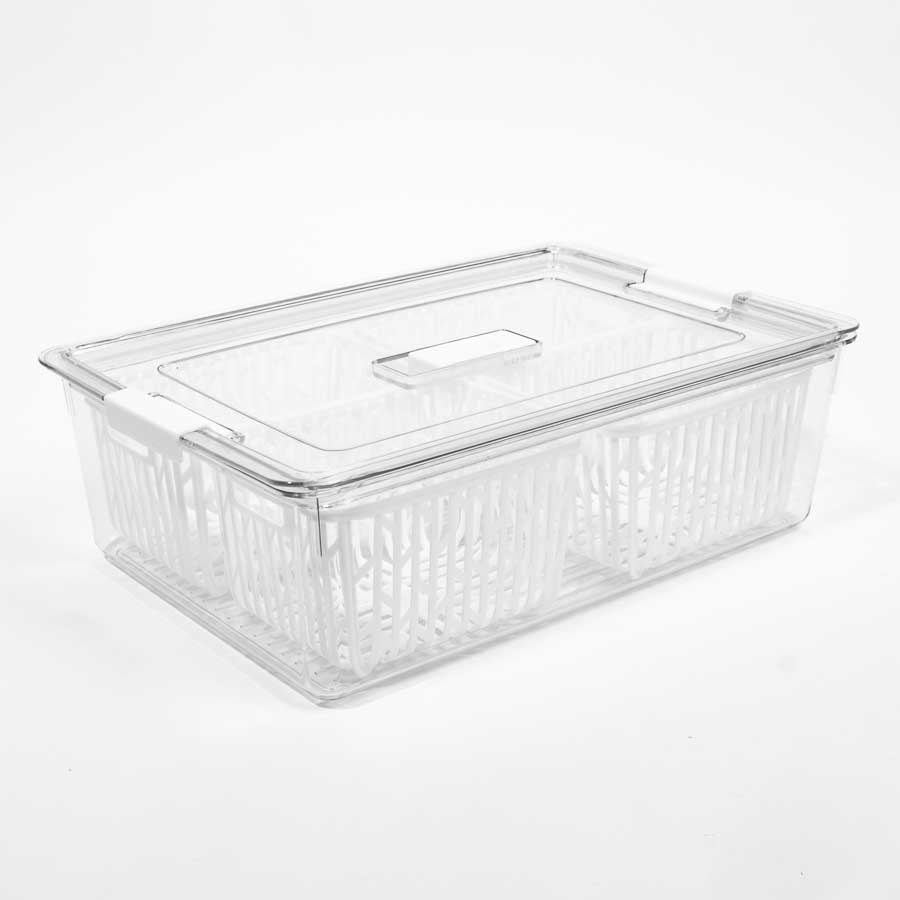 Caixa Organizadora com Tampa para Frigorífico FRESHNESS 4.3L