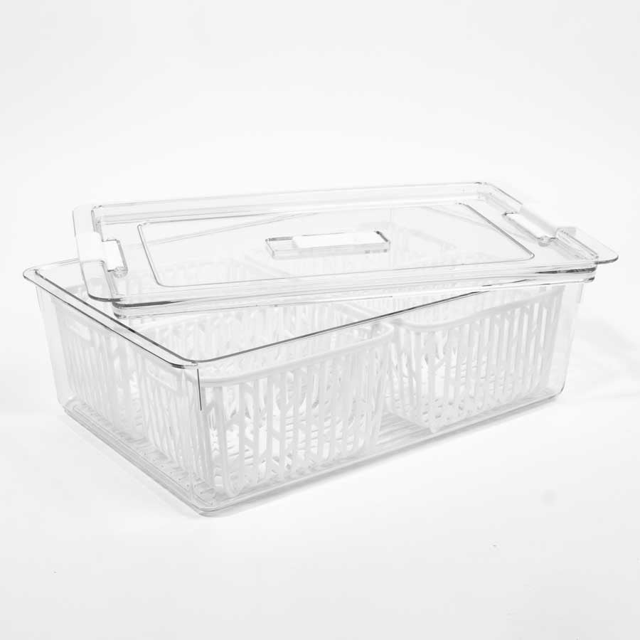 Caixa Organizadora com Tampa para Frigorífico FRESHNESS 4.3L