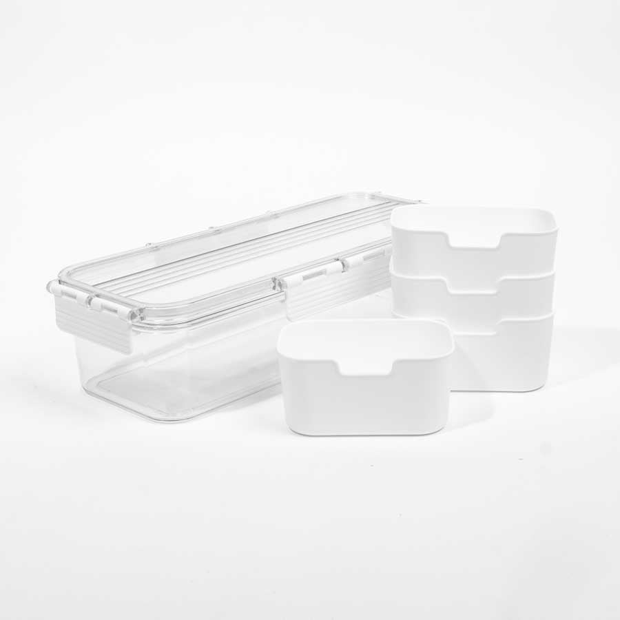 Caixa Organizadora com Tampa para Frigorífico FRESHNESS 1.6L