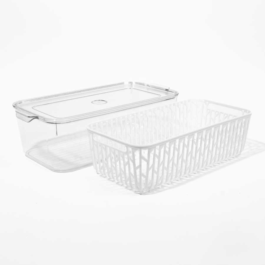 Caixa Organizadora com Tampa para Frigorífico FRESHNESS 4L
