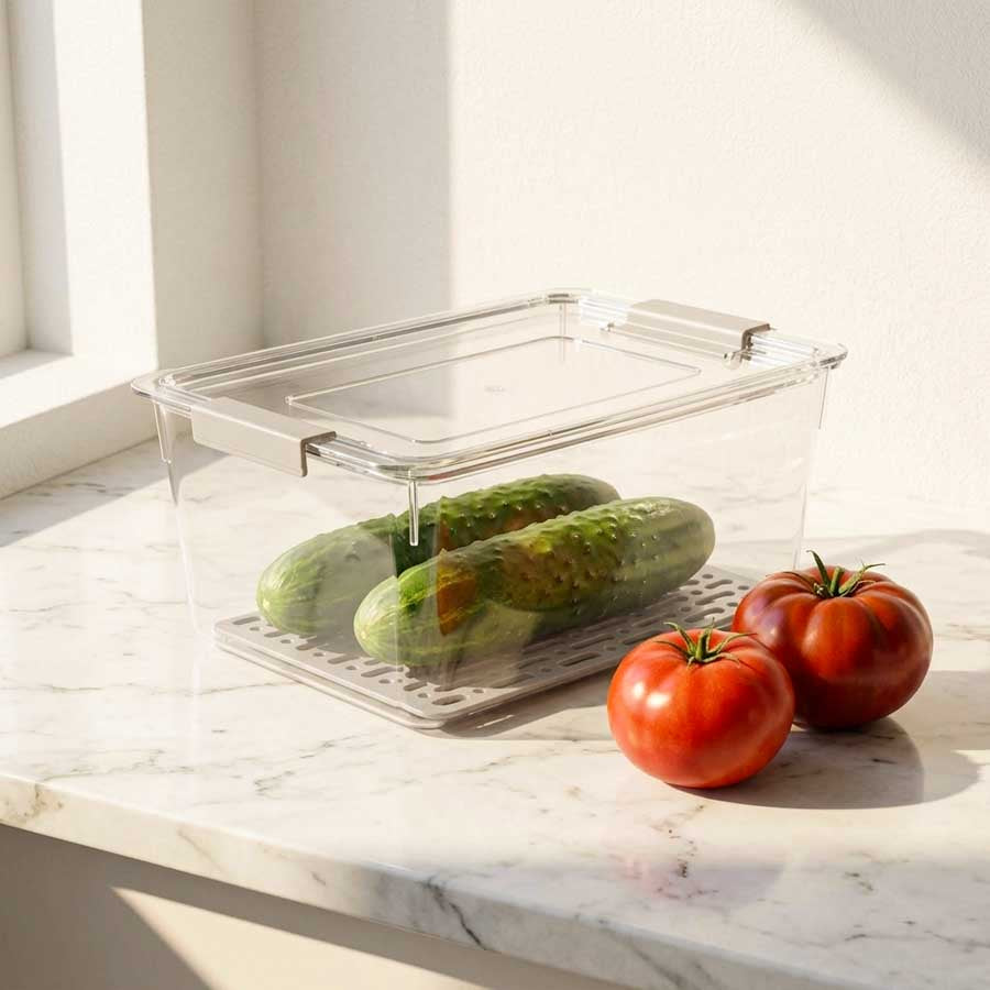 Caixa Organizadora com Tampa para Frigorífico FRESHKEEP 2.3L