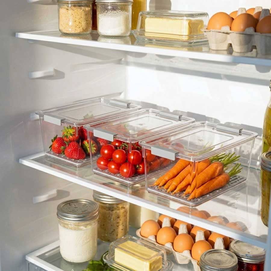 Caixa Organizadora com Tampa para Frigorífico FRESHKEEP 2.3L