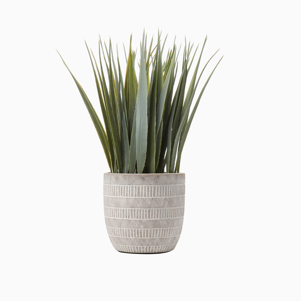 Planta Artificial CAPIM EM VASO STRIPES A.23cm