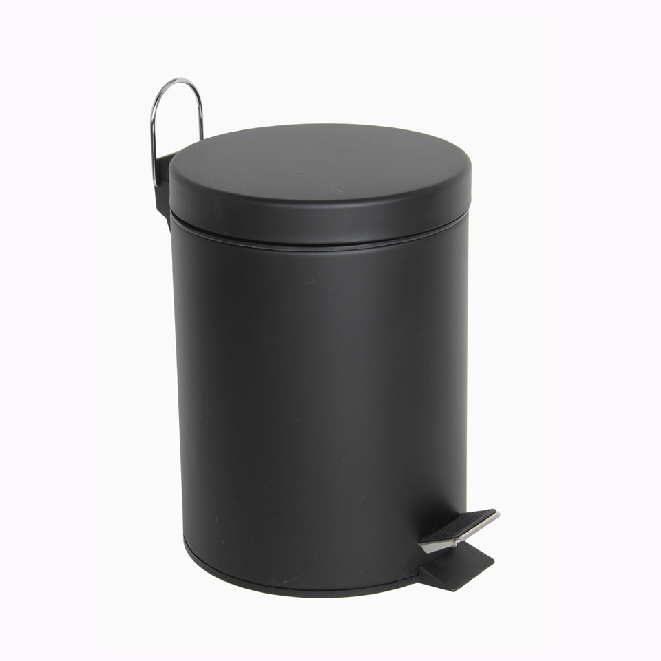 Balde do Lixo NETT com Pedal Preto 5L