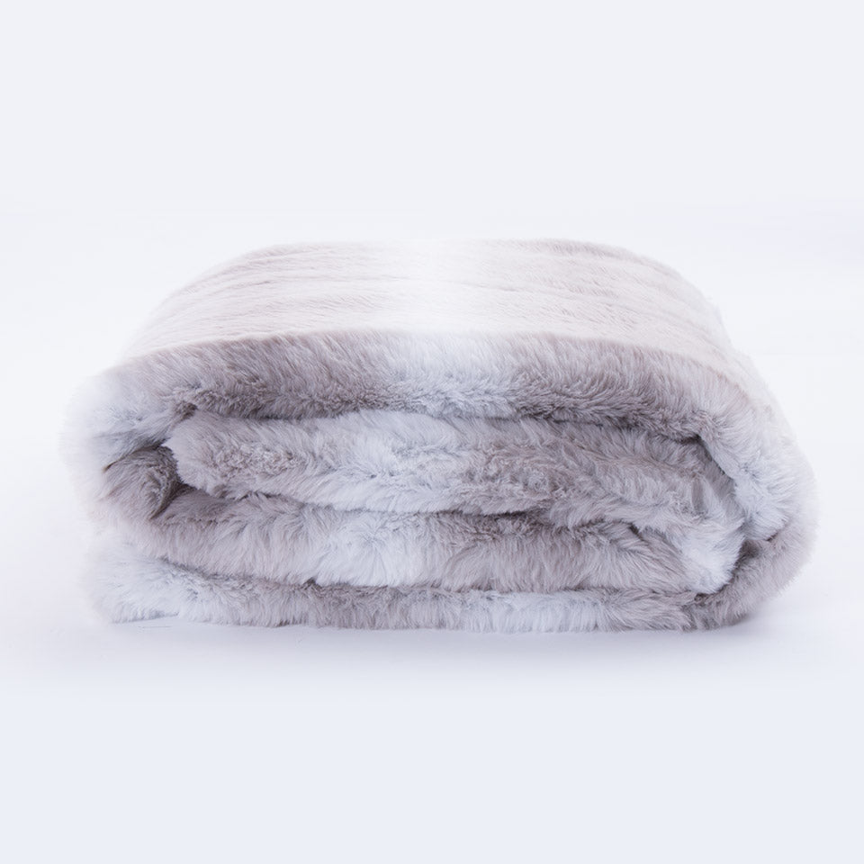 FUR Blanket Light Grey 125x150cm