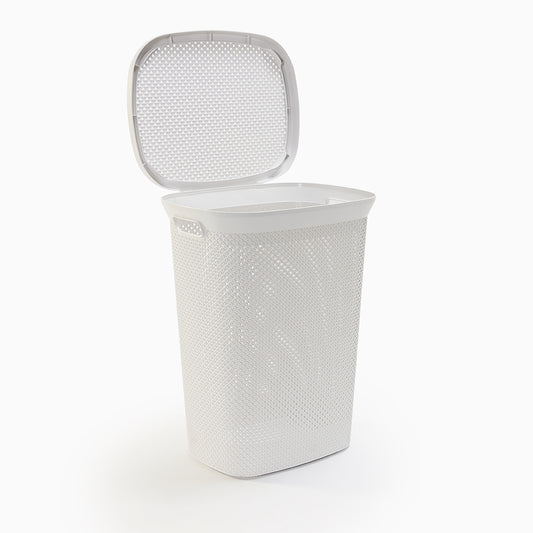 DIAMOND White Laundry Basket 60L