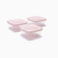 Set of 3 TREND Pink Food Boxes 50cl