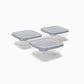 Set of 3 TREND Gray Food Boxes 50cl