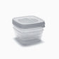 Set of 3 TREND Gray Food Boxes 50cl