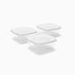 Set of 3 TREND White Food Boxes 50cl